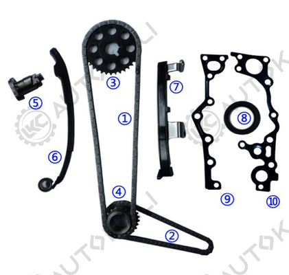 토요타 2TZ-FE 2.4L EMINA/ESTIMA/PREVIA/LUCIDA DOHC 16V 94-99 13506-75010 102L의 타이밍 체인 키트
