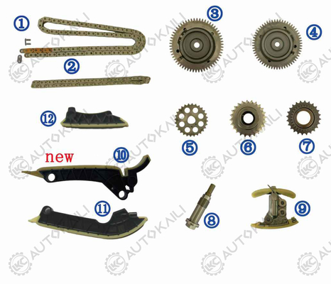 BENZ E-CLASS 2.0L OM654 DIESE 10-17 A0019930576 102L의 타이밍 체인 키트