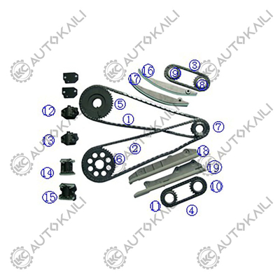 플라스틱 PA66 / PA46 타이밍 체인 키트 FORD Mustang 281Cu. V8 가스 DOHC 가솔린 4.6L 98-99