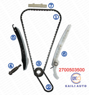 벤츠 C200 C300 E200 A180 B180 A260 CLA180 CLS GLA200 GLA260 엔진 M274 M270 1.6T/2.0T 0009933978을 위한 타이밍 체인 장비