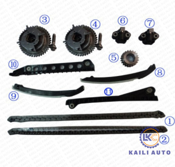 포드 F350 F250 F150 탐험 F6TZ6268AA를 위한 8*122L XL1Z6L266AA VVT 타이밍 체인 장비