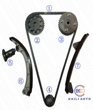 VVT 엔진 T22 ZZT23 E12U 1.8L 13506-22030 130L과 토요다 셀리카 코롤라 타이밍 체인 장비