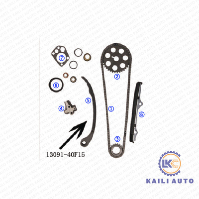 닛산 240SX 타이밍 체인 푸른 울새 나바라  방랑자 PINTARA 대초원 실비아 KA24E SOHC 12V 2.4L 89-93 13028-40F01 102L